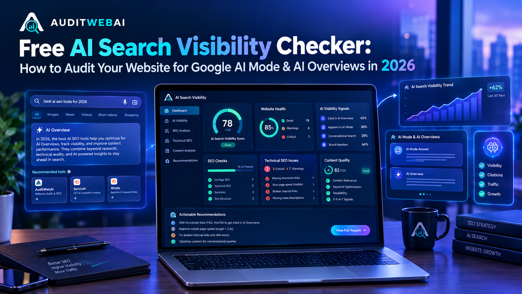 Free AI Search Visibility Checker: How to Audit Your Website for Google AI Mode & AI Overviews in 2026