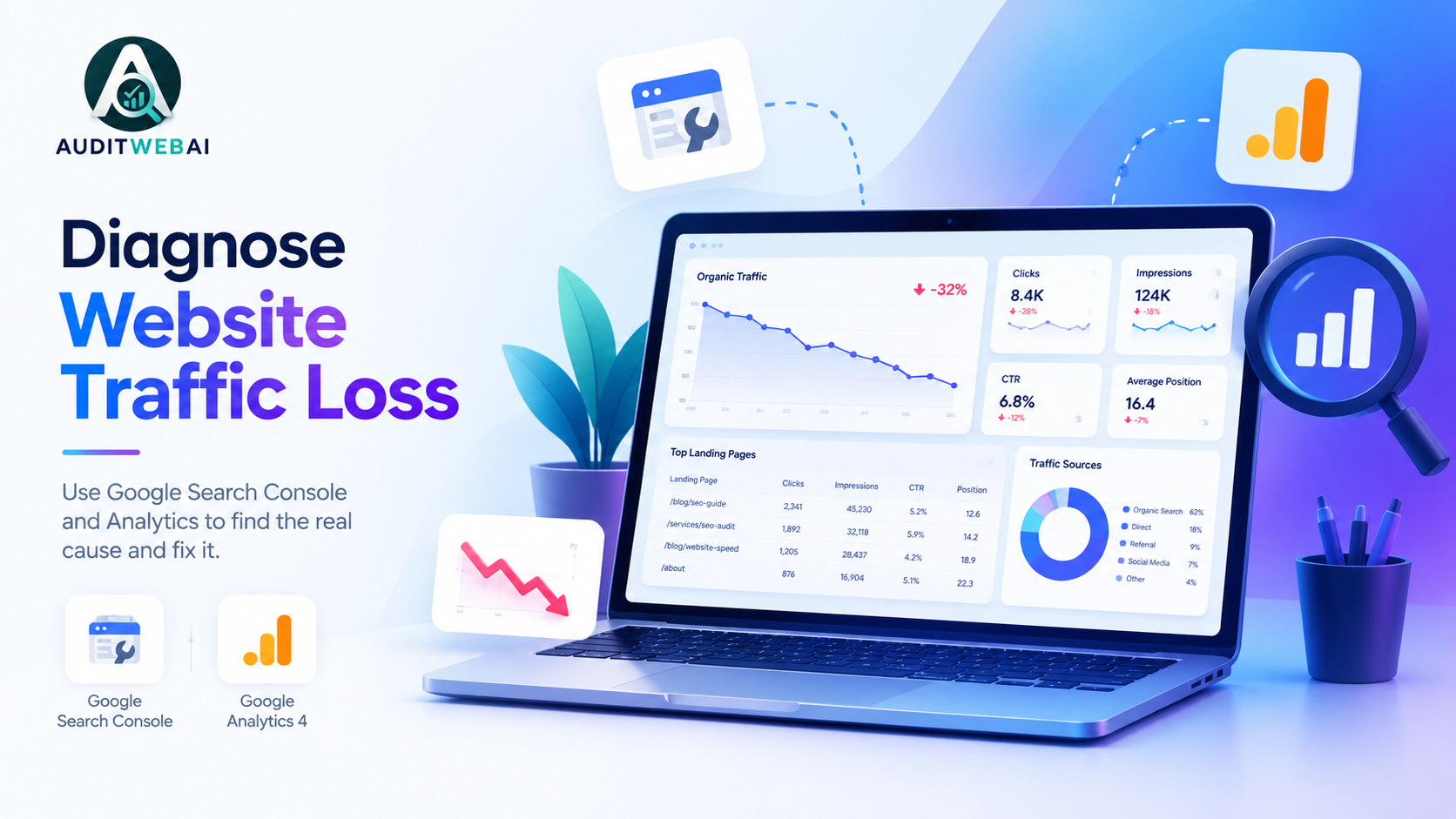How to Diagnose Website Traffic Loss Using Google Search Console and Analytics